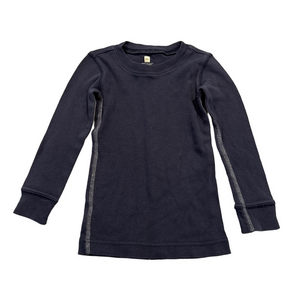 Tea Collection Boys Dark Gray Long Sleeve Tee Size 4